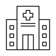 Fototapeta premium Hospital :Vector Icon which can easily modify or edit