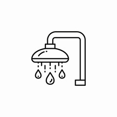 shower head icon sign vector
