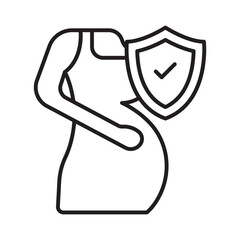 Pregnancy coverage :Vector Icon which can easily modify or edit