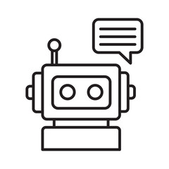 Virtual assistant :Vector Icon which can easily modify or edit