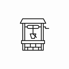 water well icon sign vector