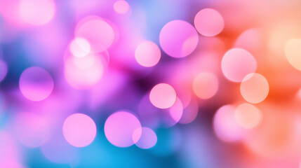 Fototapeta premium Colorful bokeh lights create a vibrant background for creative projects