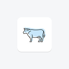 Grass-fed Cow, vector, pixel perfect, illustrator file