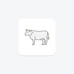 Grass-fed Cow, vector, pixel perfect, illustrator file