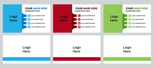 Modern minimal & corporate Business Card trending visiting card template design layout