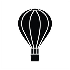 Silhouette Air Balloon Icon