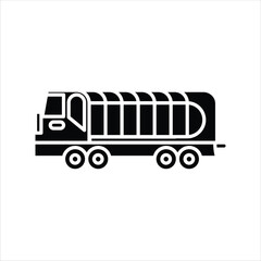 Silhouette Tanker Truck Icon