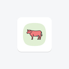 Grass-fed Cow, vector, pixel perfect, illustrator file