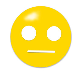 Unhappy grumpy face transparent background