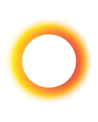 Abstract orange and yellow circle gradient background design element