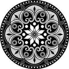 round lace pattern