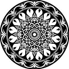 mandala round ornament