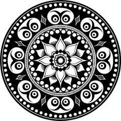 abstract round ornament