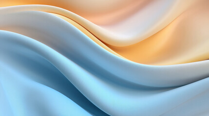 Obraz premium Soft fabric waves in pastel colors create serene and calming atmosphere, perfect for design projects