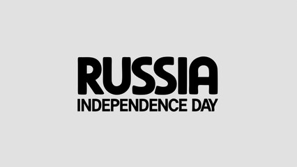 Russia independence day celebration banner or poster vector template design