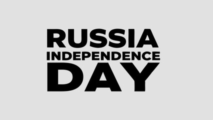 Russia independence day celebration banner or poster vector template design