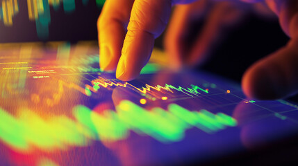 Fototapeta premium Investing in the Future Tech-Driven Business Strategies for Market Success and Money Management