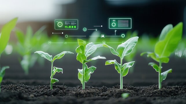 Advanced digital tools and sensors empower efficient data driven farming practices that promote healthy plant life and environmental stewardship