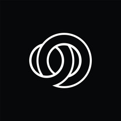 Elegant Dual Loop Monogram Concept