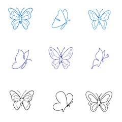 butterfly vector image 6