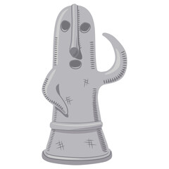 古墳時代の埴輪のイラスト／Illustration of Haniwa from the Kofun period