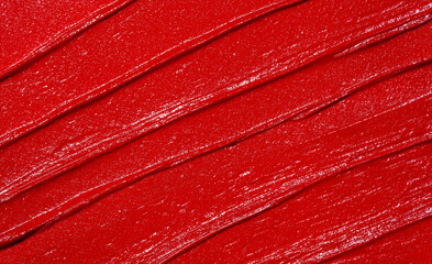 Red lipstick texture background.