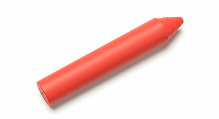 Red Crayon Closeup Product Shot for Art Supplies  Creative Projects