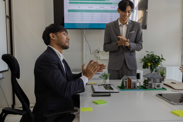 concept for selling a house and home insurance. Signing a house purchase and sale agreement, housing rental, mortgage, real estate, rent, selling, loan, property, agent