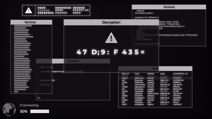 Be Right Back Animated Loop Retro 80s Hacker Terminal Cyberpunk Gaming Overlay - Powered by Adobe