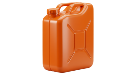 Blank disposable plastic jerry can isolated on white background png