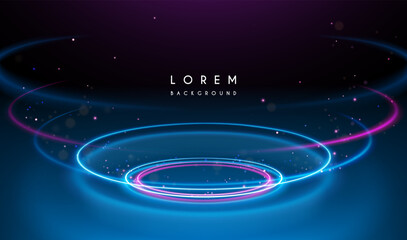 Light rings stage with sparks
