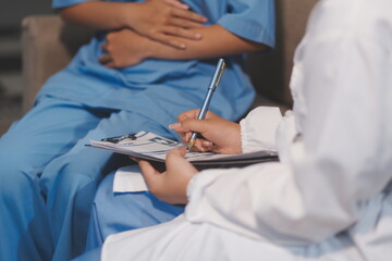 Medical Team Using Digital Tablet for Healthcare, Doctor Technology, X-Ray Analysis.