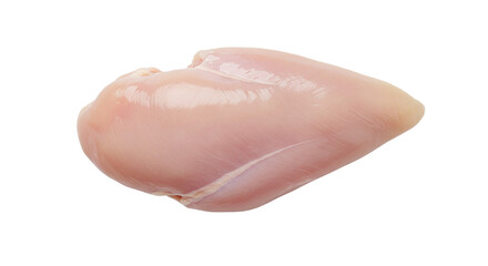 Raw chicken breast or chicken fillet top view isolated on white background png