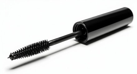 Black Mascara Wand Closeup Product Shot