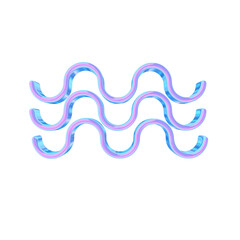 3d render of chrome shape y2k inspired 0028