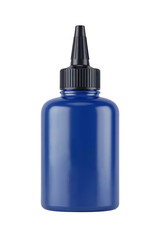 Blue Plastic Squeeze Bottle Mockup - Customizable Packaging Design