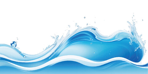 Elegant Blue Gradient water ocean Curve Shape Background with Smooth Flowing Lines and Space for Your Text, Ideal for Business Marketing Materials
