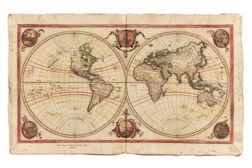 Fototapeta premium Vintage World Map (1)