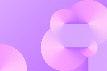 Elegant light shapes in radial gradient design forming smooth abstract graphics with glowing effects