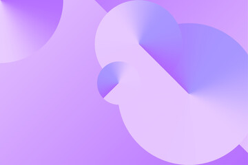 Digital illustration with glowing radial circles and soft transitions in a harmonious abstract purple background