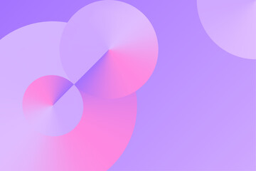 Vivid glowing composition with circular radial shapes and gradient tones blending into a soft graphic background