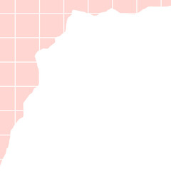 Grid Torn Paper Corner