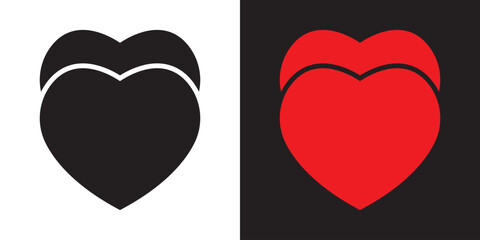 Heart icon. Vector illustration. EPS 10/AI