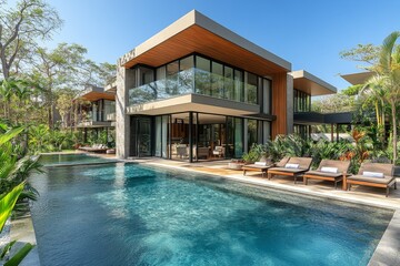 Luxury villa, tropical pool, ocean view, Costa Rica, vacation rental