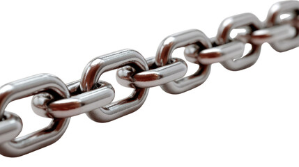 Stainless Steel Chain: A close-up shot showcases a segment of a sturdy stainless steel chain. This image embodies strength, connection, and enduring resilience.