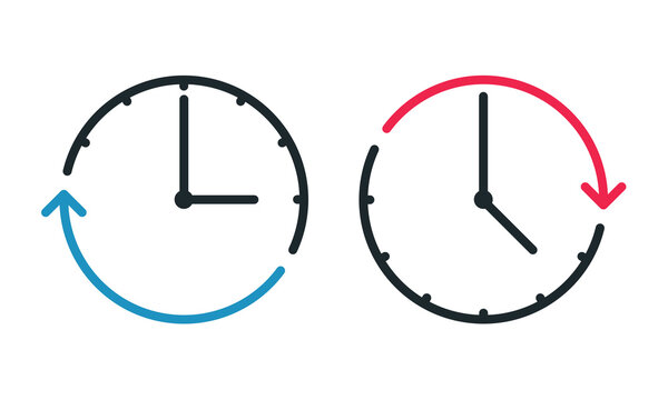 Downtime and uptime icon symbol. Illustration vector