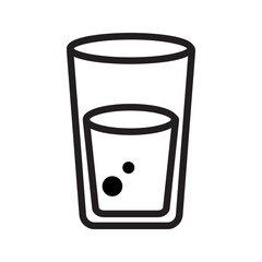 Glass drink icon. vector illustration