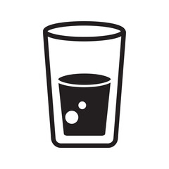 Glass drink icon. vector illustration