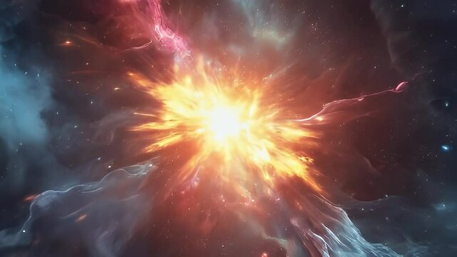 The birth of a new star in a powerful supernova shockwave