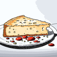 cheese illustration vector digital art